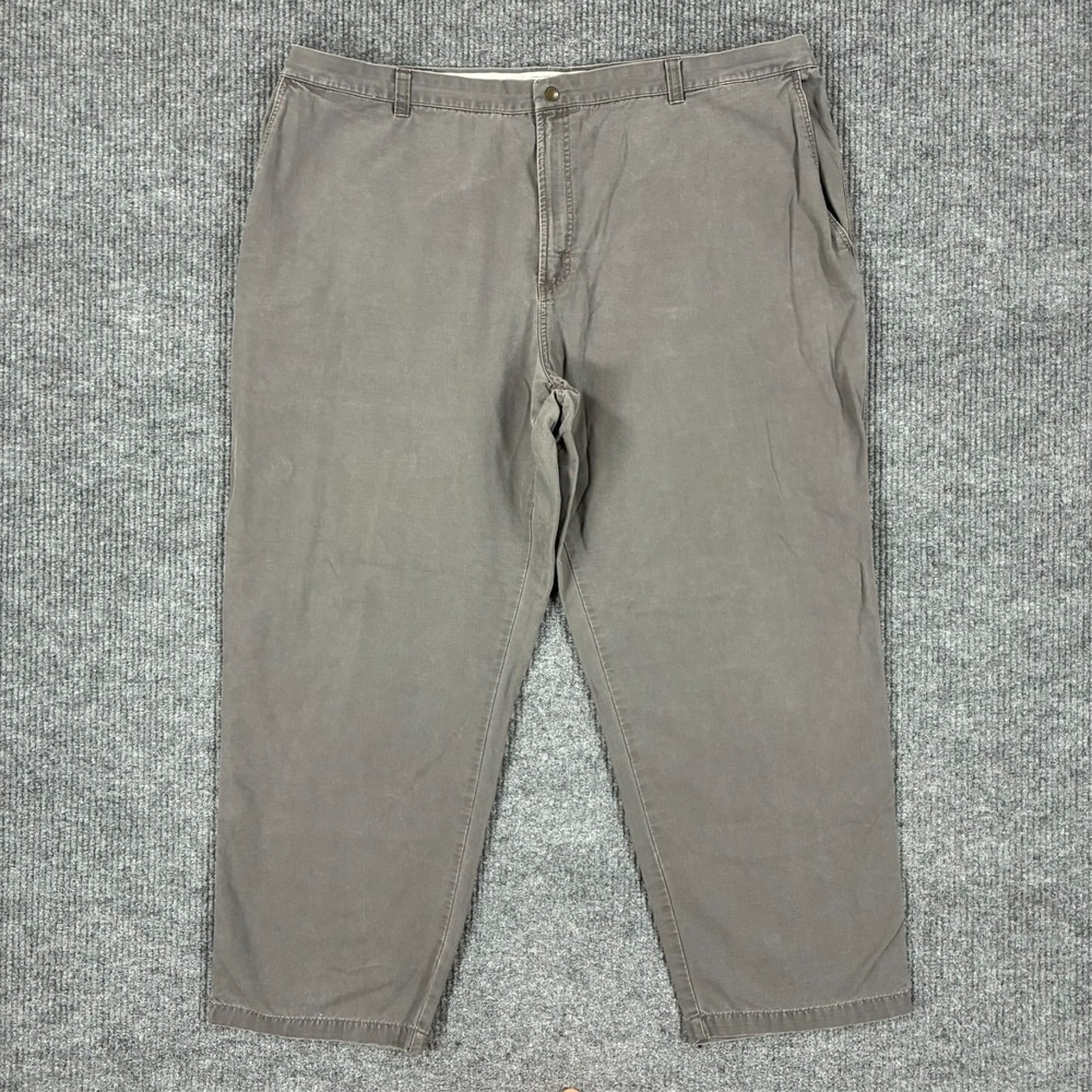 Columbia Gray Utility Cargo Pants Mens 50x32 Outdoor Hiking Workwear Canvas